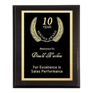 Legacy Gloss Black Wood Award Plaque