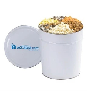 6 Way Deluxe Popcorn Sampler / 3.5 Gallon Tin