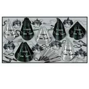 Sparkling Silver Assortment, New Years Eve Party Kit for 50