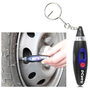 LCD Digital Tire Gauge With Keychain