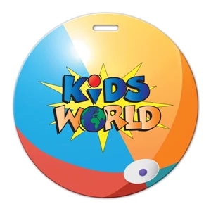Beach Ball Shaped Luggage Tag