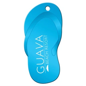 Blue Flip Flop Shaped Luggage Tag