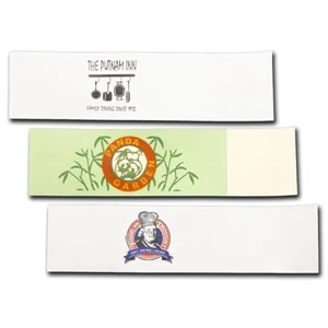 1.5" x 6" Paper Napkin Bands - Self-adhesive