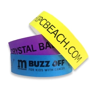 Custom 1 Color Imprint Tyvek® Wrist Band