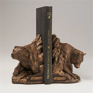 Bull & Bear Bookend Set