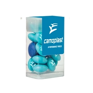 Mini Flip-Top Tube with Imprinted Chocolate Buttons