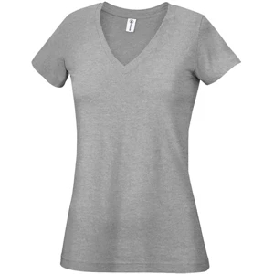 Printed Delta Apparel Junior V-Neck Tee