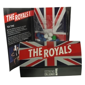 Chocolate Buttons on an Imprinted Calling Card