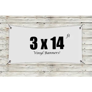 Custom 3' x 14' Vinyl Banners