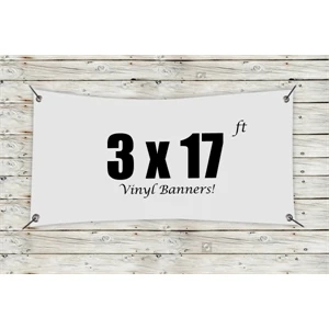 Custom 3' x 17' Vinyl Banners