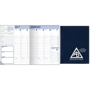 Softtouch Sewn Diary with Metal Corners