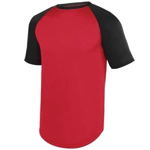 Wicking Short Sleeve Baseball Jersey