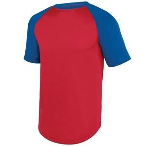 Youth Wicking Short Sleeve Baseball Jersey