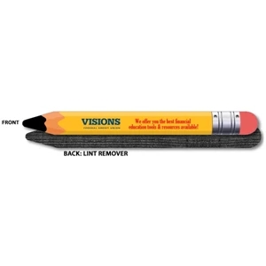 Pencil Shaped Nail File w/ Lint Remover Back