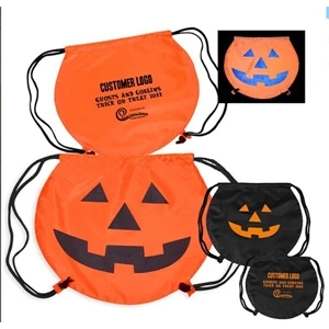 Custom Pumpkin Drawstring Bag
