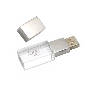 64GB Crystal USB Drive with LED Light