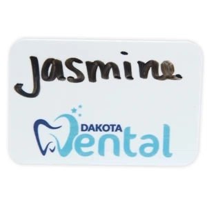 Full Color Erasable Badge - 2" H x 3" W