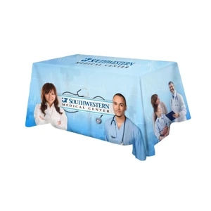 Polyester Digital Direct Print Table Cover 3 sided, 6 foot