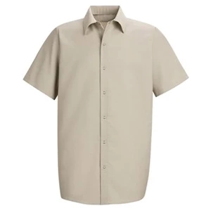 Red Kap Specialized Short Sleeve Pocketless Work Shirt