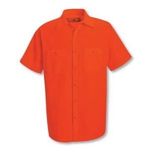 Red Kap Enhanced Visibility Short Sleeve Work Shirt