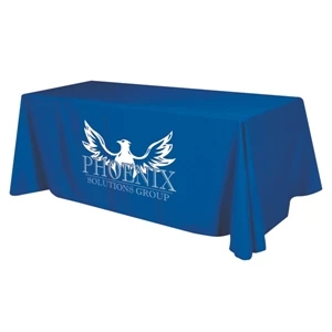 Flat 3-sided Table Cover - fits 8 foot standard table