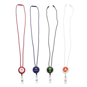Custom Logo Roped Lanyard Badge Reel