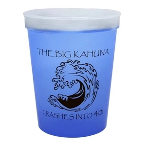 16 oz. Color Changing Smooth Plastic Stadium Cup