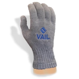 Made in the USA Wool Knit Glove With Direct Embroidery