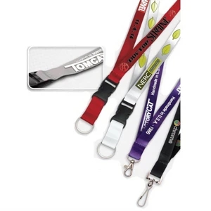 3-D Lanyard with Raised Silicone Imprint