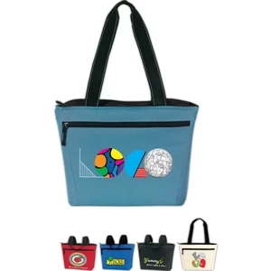 Custom Logo Two-Tone 12 Pack Cooler Tote