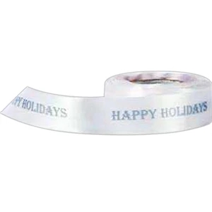 Satin Happy Holidays Ribbon