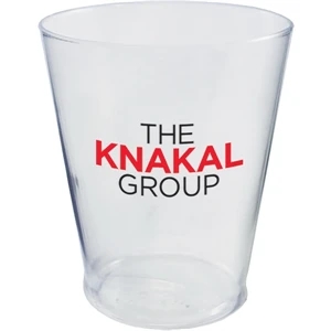 14 oz. Clear Plastic Rocks Glass