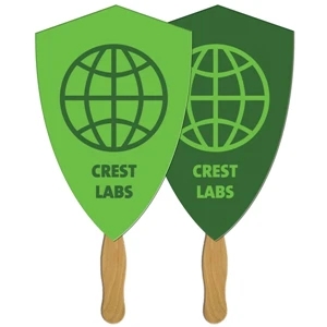 Crest Sandwiched Hand Fan