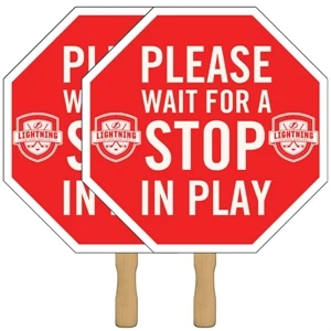 Octagon 2 Sided Sandwiched Rally Hand Sign