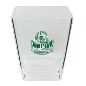 6 oz. Square Plastic Rocks Glass