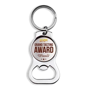 Metal Bottle Opener w/ Split KeyRing Attachment