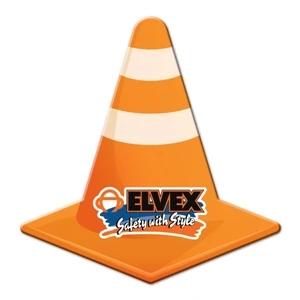 Road Cone Shaped Full Color Magnet