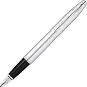 Calais™ Polished Chrome Fountain Pen Medium Nib