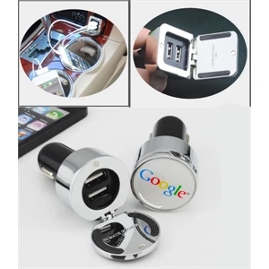 Dual Portable Car USB Phone Battery Charger - EPoxy