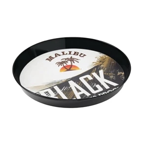 16" Round Plastic Full Color Serving Tray