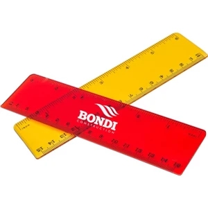 6" Translucent Plastic Ruler
