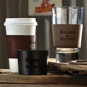 TAPLEY Leather Cup Sleeve