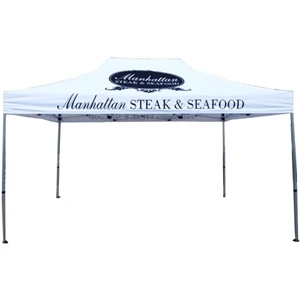 15x10  White Tent With Logo