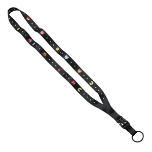 5/8" Tubular Lanyard with Plastic Slide-Buckle Release & Spl