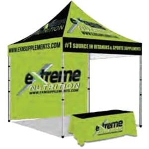 10x10 Tent with 6ft Table Cover &10ft Back Wall Single sided