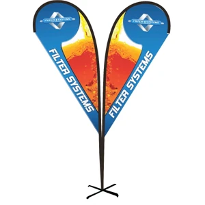 11' Double Sided Tear Drop Flag