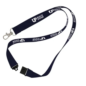 Lanyard 3/4" Polyester W/Metal Lobster Clip/Safety Breakaway