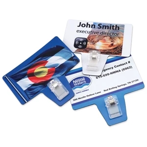 Business Card Magnets with Clip