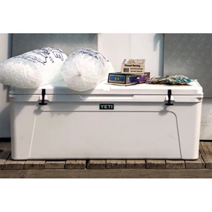 White YETI Tundra 250 Hard Cooler