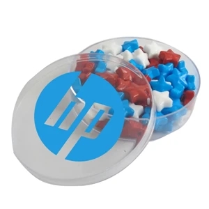 Small Round Acrylic Filled with Starzmania Candy